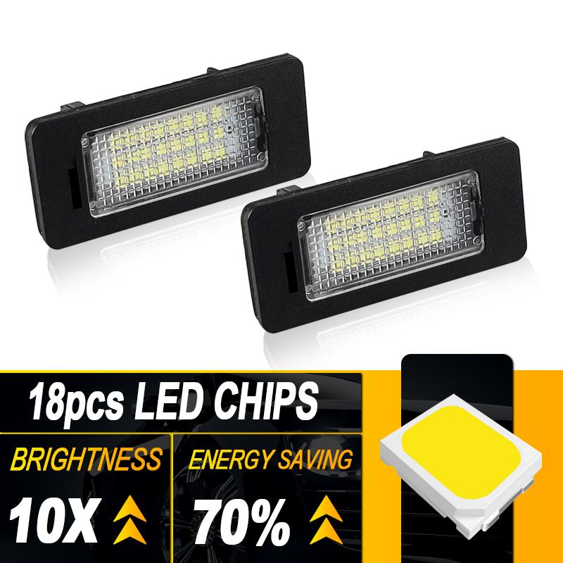 2PC Super Bright LED License Number Plate Light for BMW 5-series E60 sedan 2004-2010 E61 touring 2006-2010 E60 M5 2006-2010