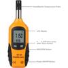 Digital Psychrometer Handheld Temperature Humidity Meter with Dew Point and Wet Bulb Temperature Plastic Shed Moisture Meter