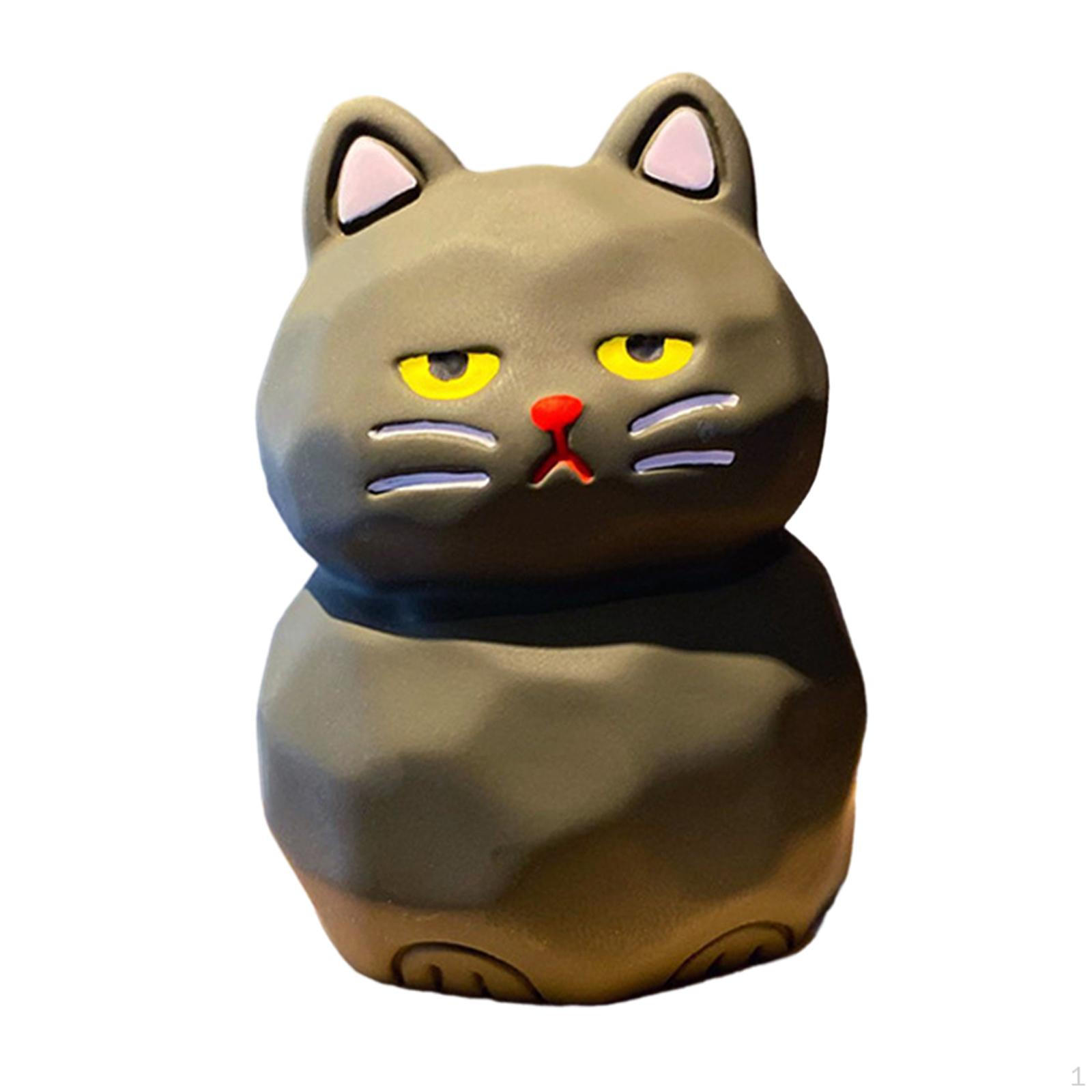 

Очаровательная скульптура кошки для домашнего декора - очаровательная кошачья фигурка для офиса или спальни Style D