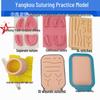 Silicone Suturing Knot Tying Practice Model for Oral and Skin Surgery Training