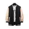 Casual Varsity Jacket for Men Long Sleeve Slim Fit Letterman Baseball Bomber Jackets Lightweight Sweatshirt Men's Button Down Windbreaker Jackets