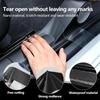 Carbon Fibre Vinyl Wrap Sticker Self-Adhesive Car Door Sill Protector with Scraper Anti Scratch Protective Film for Car Body