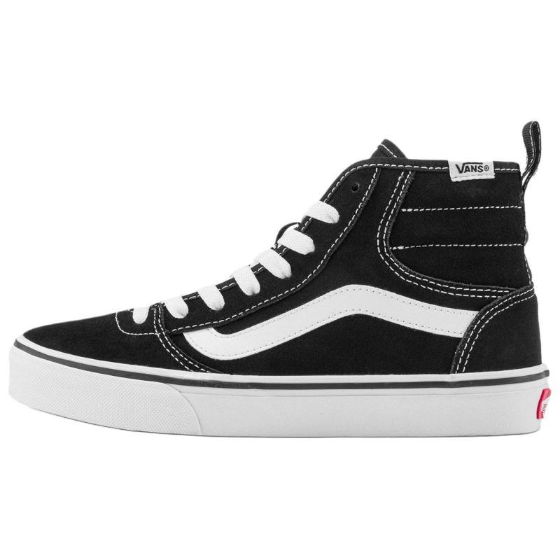 Vans Ashwood Hi High Top Skateboard Shoes Women's Black White Sneakers VN000D96BA2