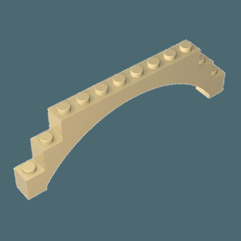 50g MOC 14707 Small Particle Building Blocks - 1x12x3 Arch Brick Standard