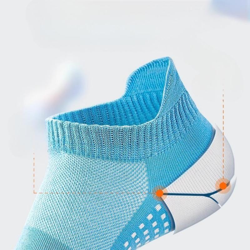 Men's Running Socks, Summer Thin, Anti-odor, Sweat-absorbing, Marathon Men's Sports, Pure Cotton Short Tube Basketball