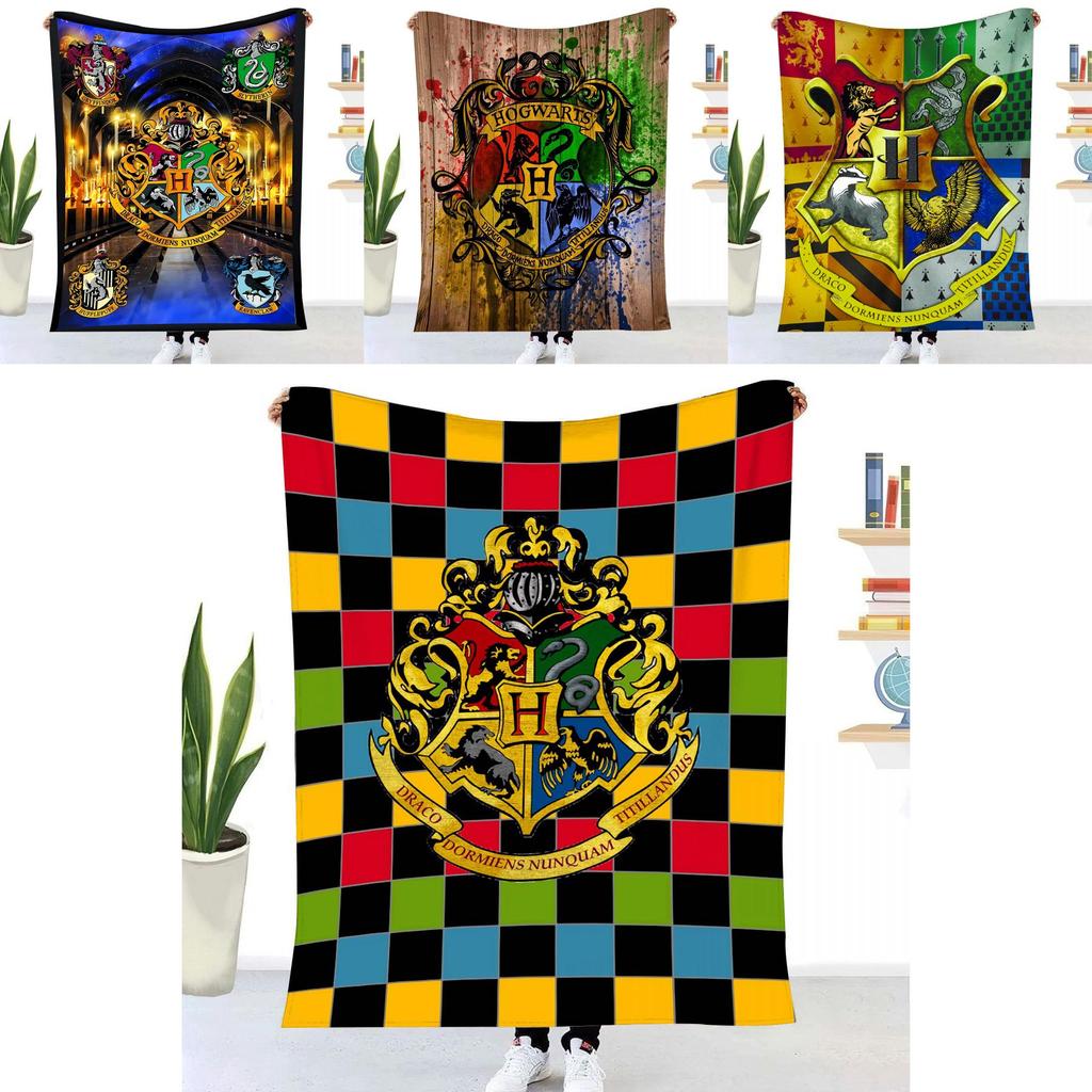 Harry Potter Polyester Fleece Blanket With Cartoon Anime Prints For Home Use And Gift