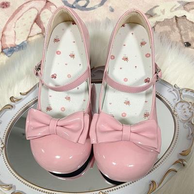 Daily Cute with Skirt Lolita Round Head Single Shoes Year Small Man Looks Tall Mary Jane Shoes