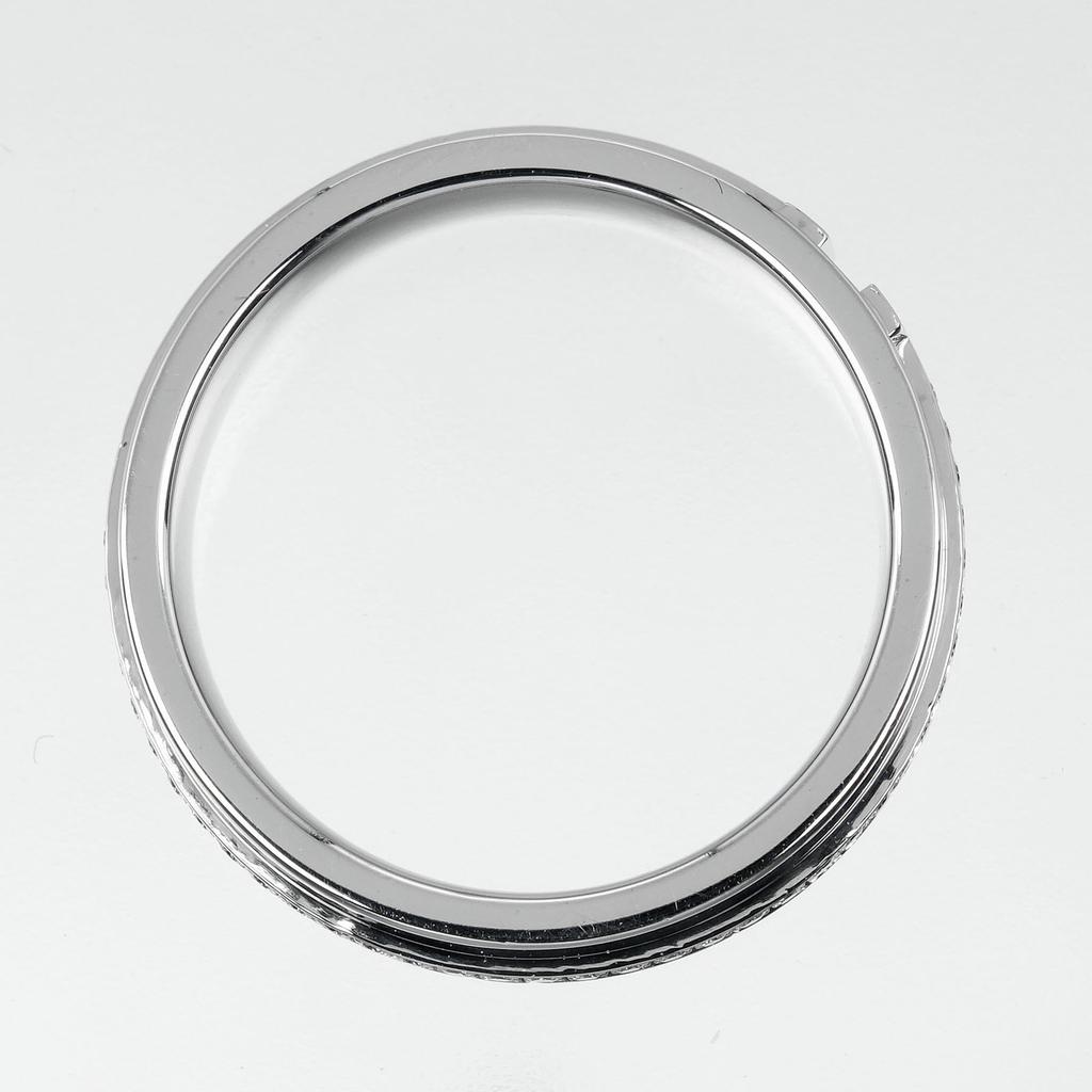 TIFFANY&Co. Wide T Ring K18 white gold/diamond #5.4(US Size) 6.92g Women Used