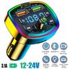 FM-Sender Auto Bluetooth-kompatibel 5.0 Audioempfänger MP3-Player Dual-USB Schnellladung Freisprecheinrichtung Kabelloses Autoladegerät