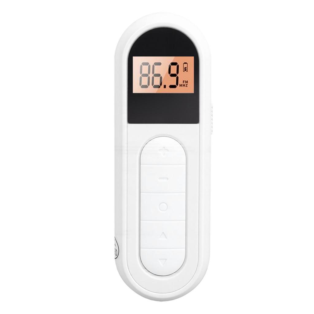 FM Radio Re able Portable Transistor Radio with Best Reception Backlight LCD Digital Tuning Stereo Sound Belt Clamp for Jogging Walking Cycling