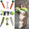 Durable Cotton Rope Frisbee Toy Set for Small To Medium Dogs