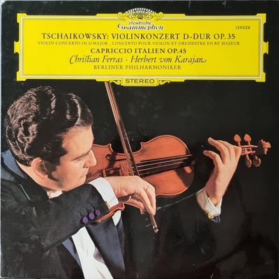 LP Record CHRISTIAN FERRAS, HERBERT VON KARAJ - Tschaikowsky, Violinkonzert D-dur O 139028 Deutsche Grammo 1982 Germany Classical Used