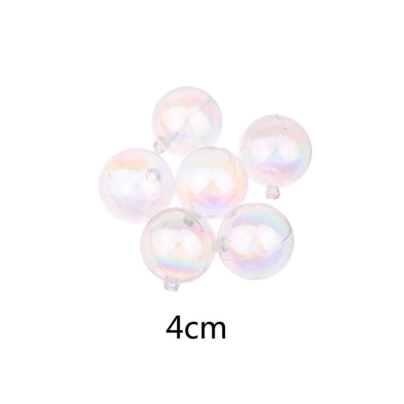 

6 шт. украшение для торта шар прозрачные лазеры рождественская елка свадебная вечеринка торт топпер для детского душа день рождения вечеринка B белый