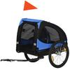 Dog Trailer, Foldable Dog Bicycle Trailer, Water-Resistant, Oxford Fabric, Steel, 140 x 71 x 83 cm, Blue