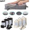 3/5 Pcs Set Storage Bags Compression Packing Cube Travel Storage Bag Luggage Clothing Storage Set Compression Packing Cubes