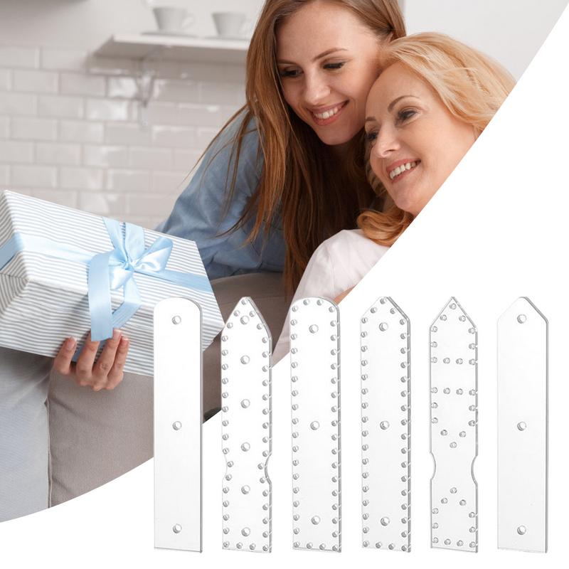 Wallet Leather Acrylic Templates Set Of 6 Clear Keychains Pattern Stencils Reusable Crafting Tool For Handmade Projects Adults