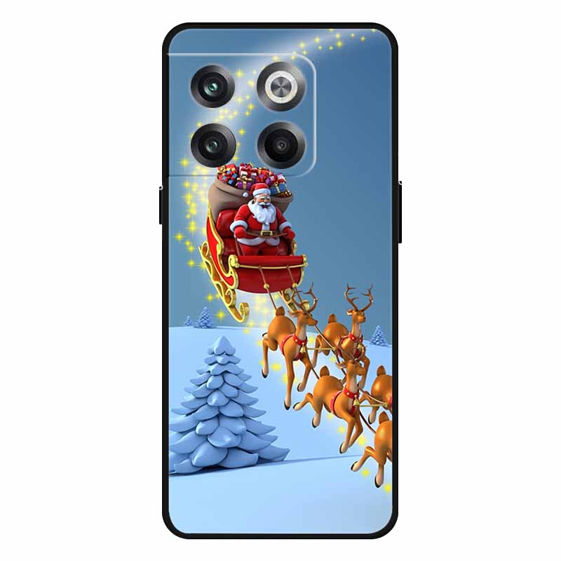 For Oneplus 10T Case 10 Pro Christmas Silicone Soft TPU Cover for Oneplus Nord N20 SE One plus ACE Pro 10T Coque New Year Gift