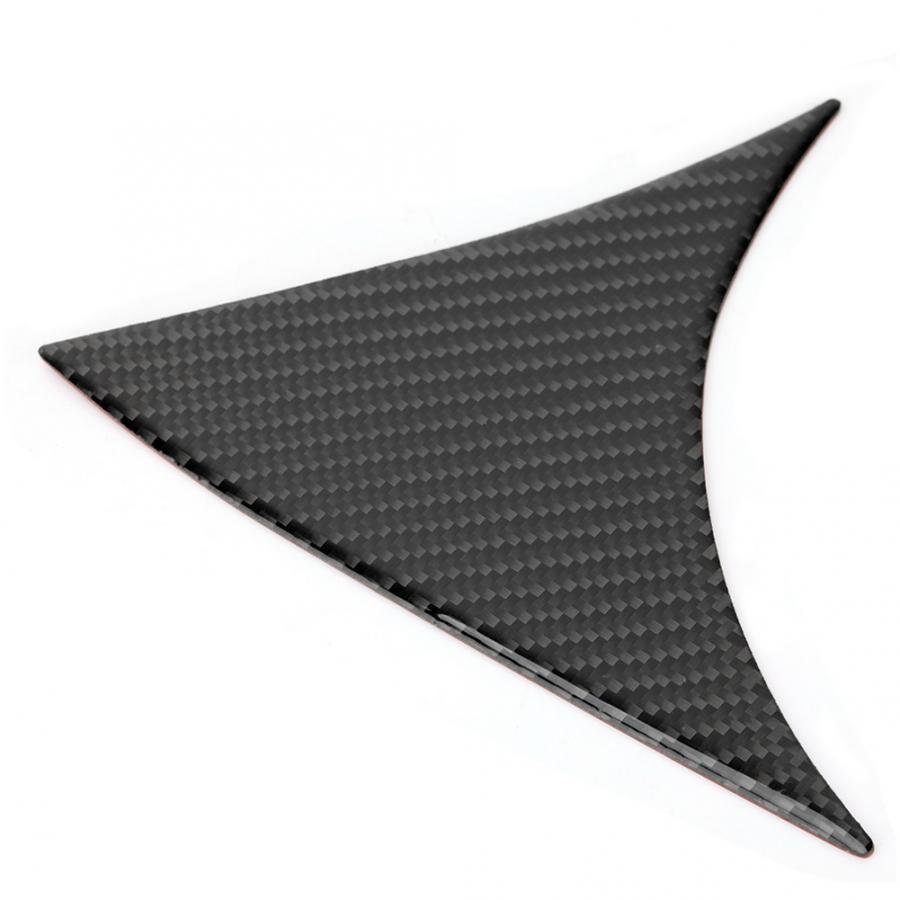 2PCS Rear Window Spoiler Side Wing Cover Trim Frame for Mazda3 Axela 2014 2015 2016 2017 2018 Carbon Fiber