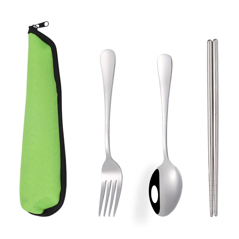 Abay Portable Stainless Steel 3-Piece Cutlery Set