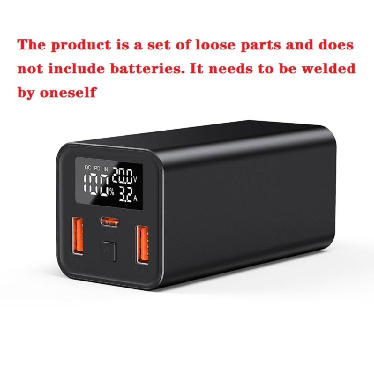 Multifunktionales 100W Hochleistungs-Mobil-Netzteil Gehäuse-Set mit Digital-LED-Anzeige Praktische Mobile Batteriebox