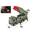 1/32 Simulated Alloy Truck Transport Launch Vehicle Model Child Toy Metal Diecast Pullback Transporter Car Gifts for Adult Kids