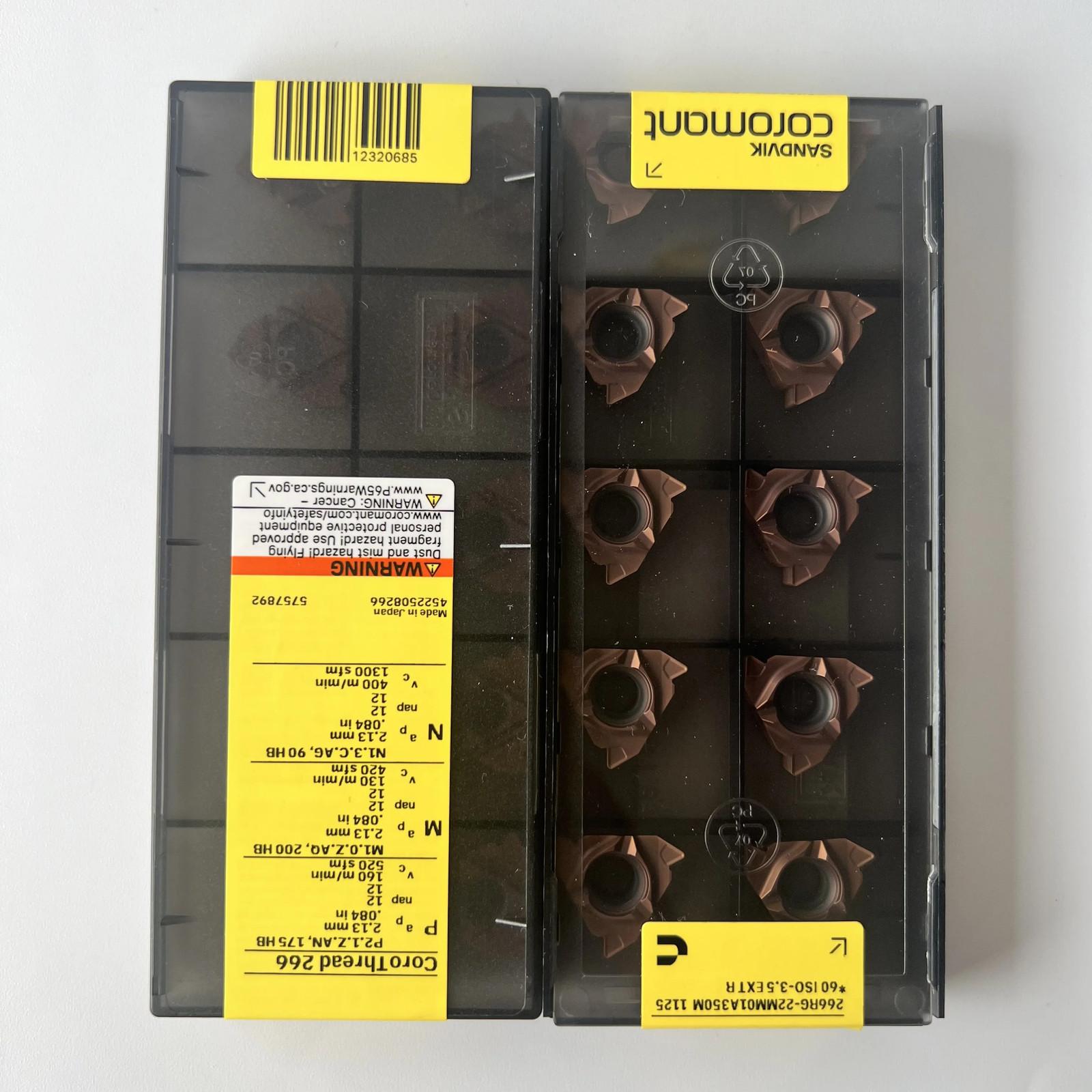 

SANDVIK / 266RG-22MM01A350M 1125 / Industrial indexable Carbide Inserts 10 Pcs