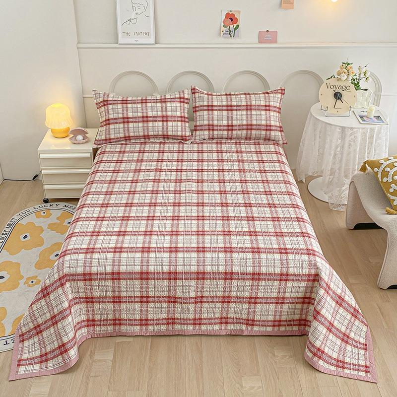 Trzyczęściowy zestaw drukowanej narzuty na łóżko z czystej bawełny, uniwersalna antypoślizgowa bawełniana pikowana narzuta, prześcieradło tatami hurtowo transgraniczne