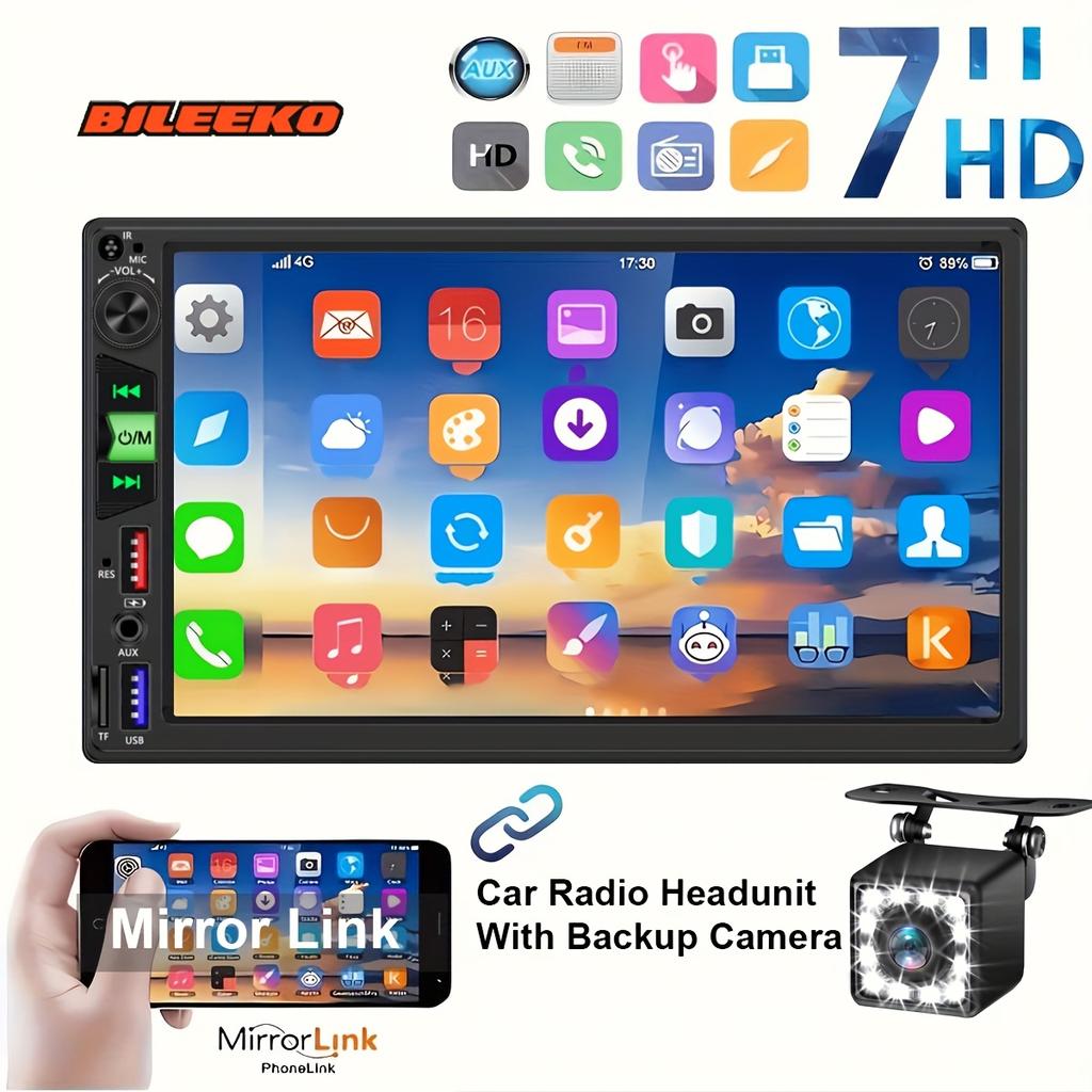 17.78cm Car Stereo MP5 Radio Player with 2DIN Panel, FM/USB/AUX/Mirror Link, Navigation Headunit, 2D/3D/4D/5D Sound, 2D/3D/