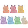 Set of 20 Glowing In the Dark Resin Miniature Frogs Figurines Various Colors for DIY Crafts and Party Decorations
