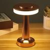 Cordless Metal Desk Lamp Adjustable Touch Control LED Table Lamp Portable Battery Powered Desk Light Bedroom Living Room Home Office Decor