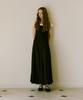 GREENBUTTER Silky U-Neck Dress (Black)