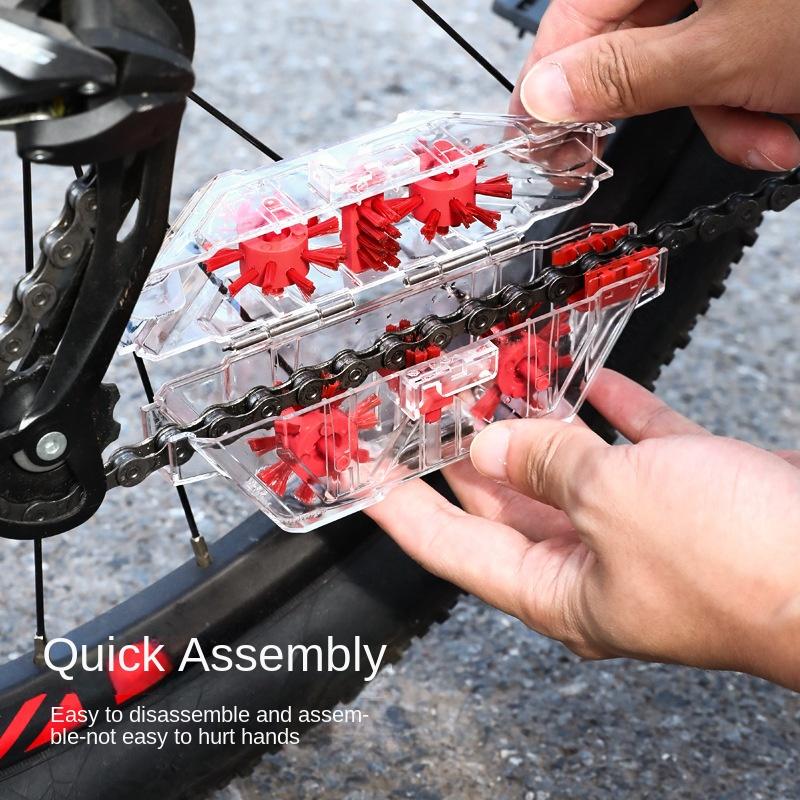Fahrradkettenreiniger Vollständig Transparent Visuell Eintauchen Kettenwäscher Ölreinigungswerkzeug Fahrradausrüstung Kettenreiniger Fahrrad
