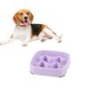 Slow Feeding Pet Bowl Anti-Choking Design Spill-proof Deep Pet Food Dish Square Pet Slow Down Eating Bowl
