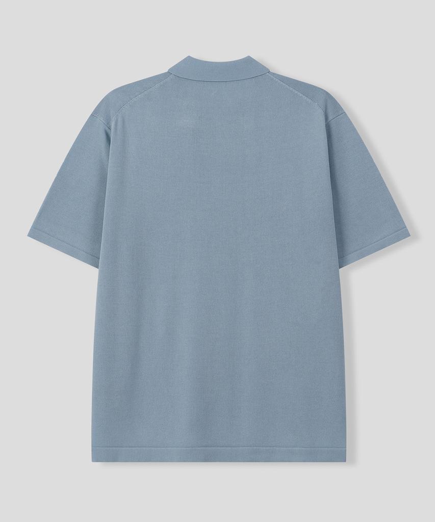 BLACK MOMENT Rayon Blended Knit Polo Shirt [Mocha Brown]