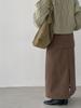 Korean Style Fleece-Lined Slimming Midi Skirt for Women – Winter Versatile 0253