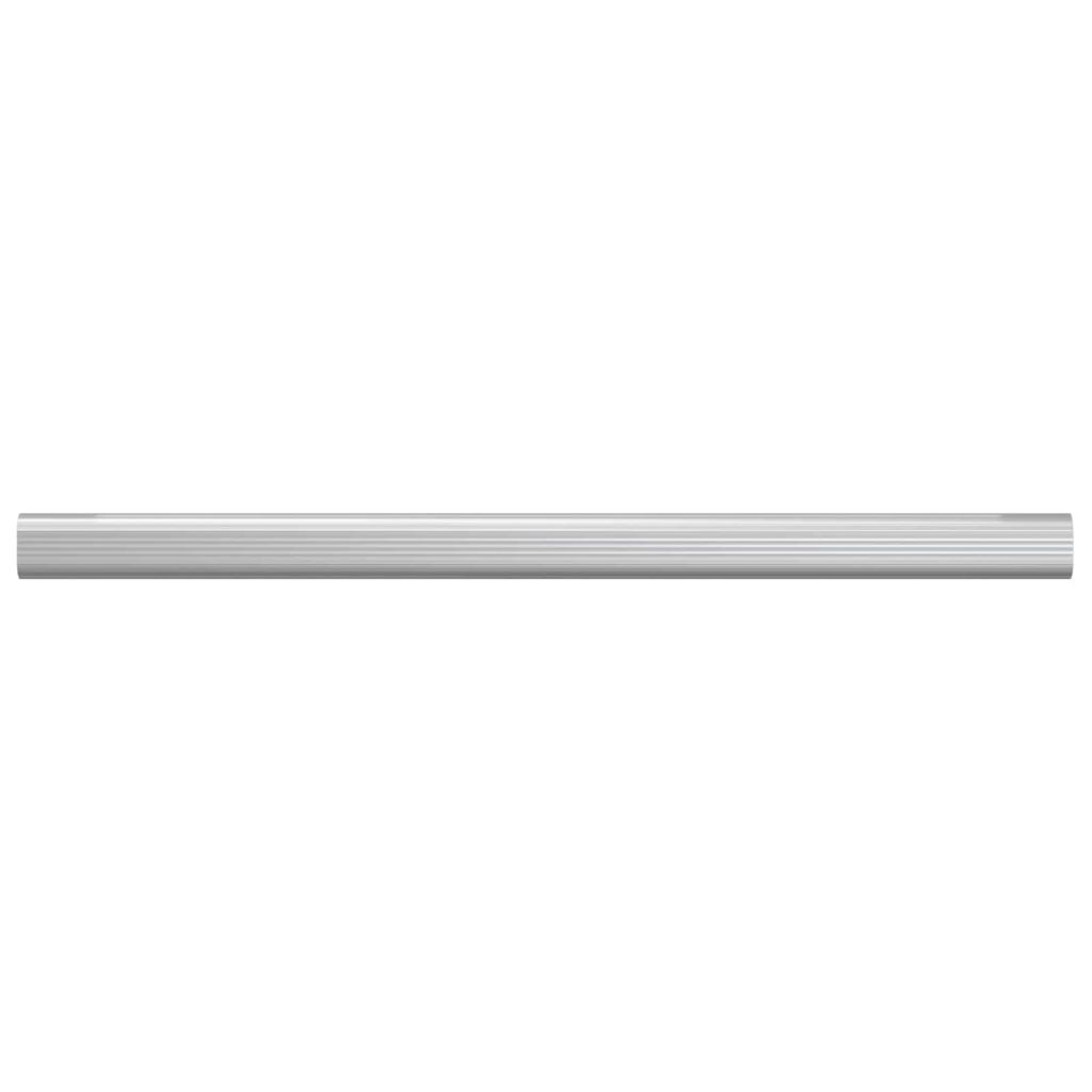 Clothes Rod 12 pcs Silver 472 x 15 x 29 mm Aluminum Alloy