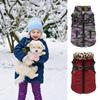 Reflective Winter Dog Clothes For Pet Waterproof Warm Dog Vest With Built-in Harness Puppy Ski Coats Jackets Pets Supplies