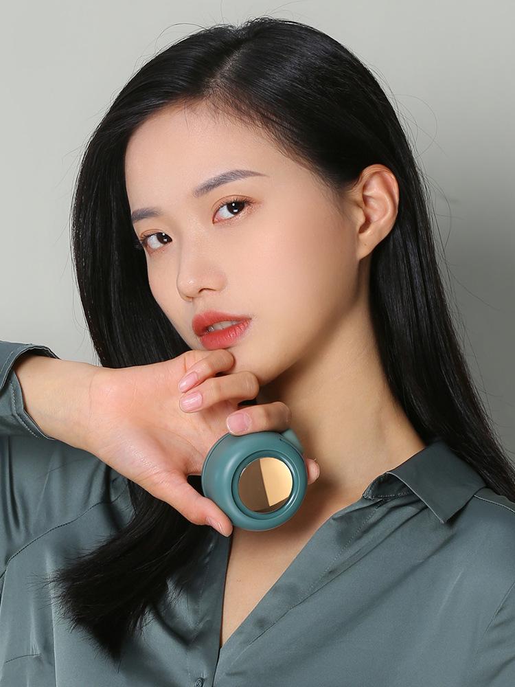 

Портативный USB Мини-вентилятор с клипсой для воротника или пояса – Маленький вихрь MF019 74*65*50.7mm зелёный