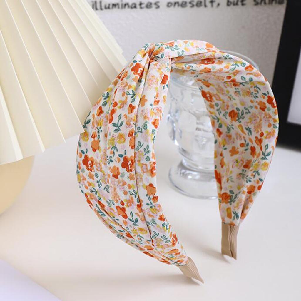 PROLY New Fashion Women Headband Wide Side Cross Knot Flower Hairband Fresh Color Bohemia Turban Hair Accessories