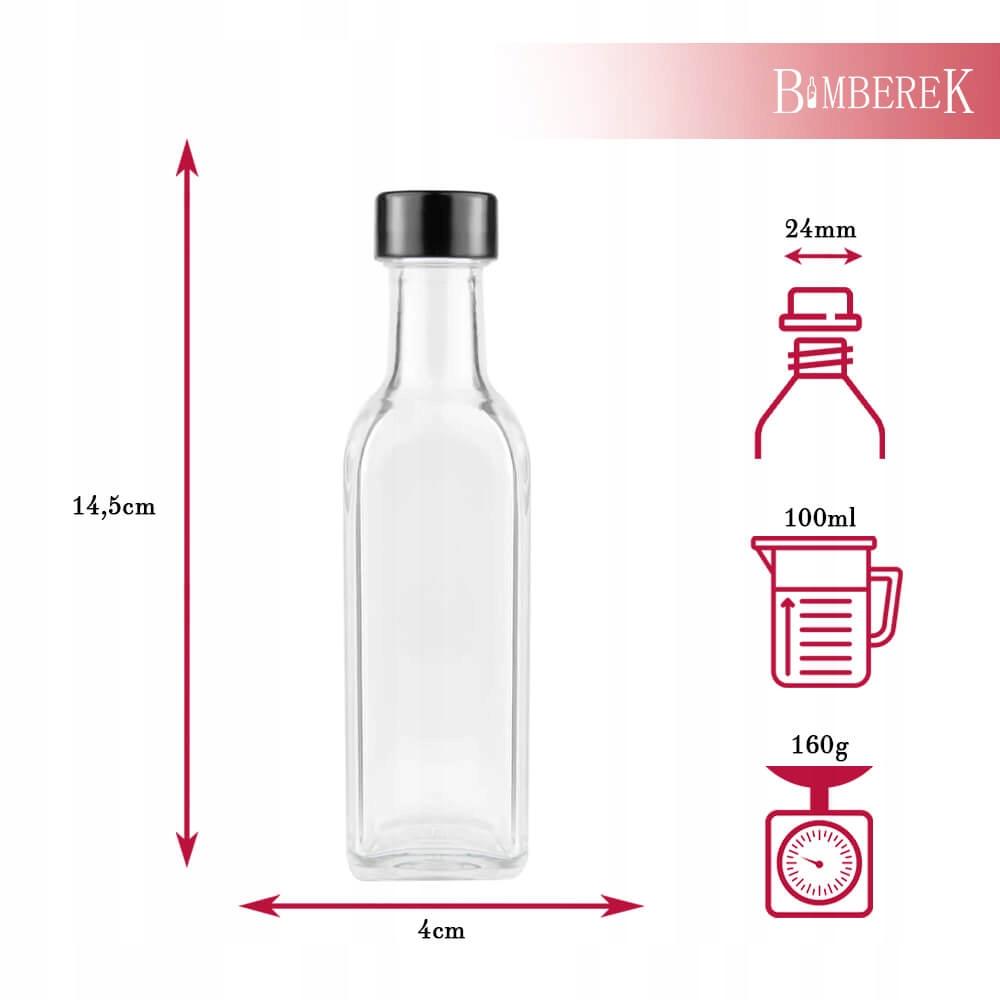 MARASCA 100ML Bottle GPI CAP FOR MOONLIGHT OLIVE OIL ALCOHOL GLASS BOTTLES