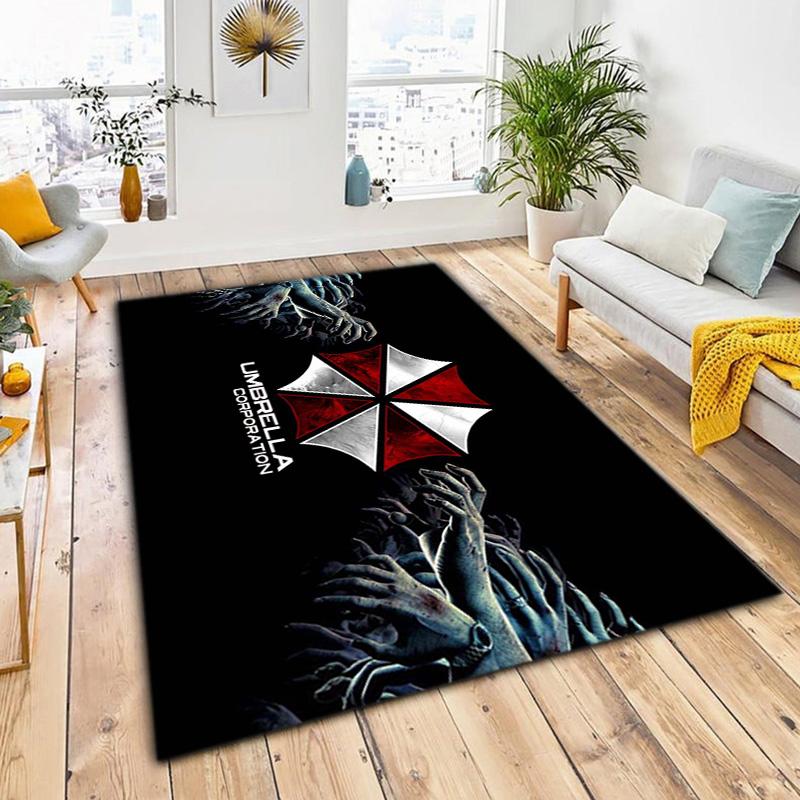Sci-Fi game Resident Evil, Umbrella Corporation, soft carpet, home living room, office chair pad, door mat, door mat carpet U5