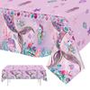 Little Mermaid Disposable Tablecloths Mermaid Birthday Party Decor 1st Birthday Girl Under the Sea Party Supplies Baby Shower