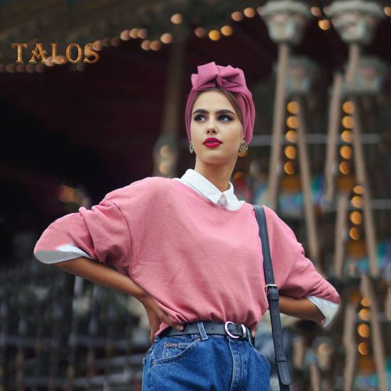 Turbanský klobouk Retro francouzský styl Květinová dekorace Dámský klobouk Jednobarevný Prodyšný Větruodolný Pokrývka hlavy Pro každodenní nošení