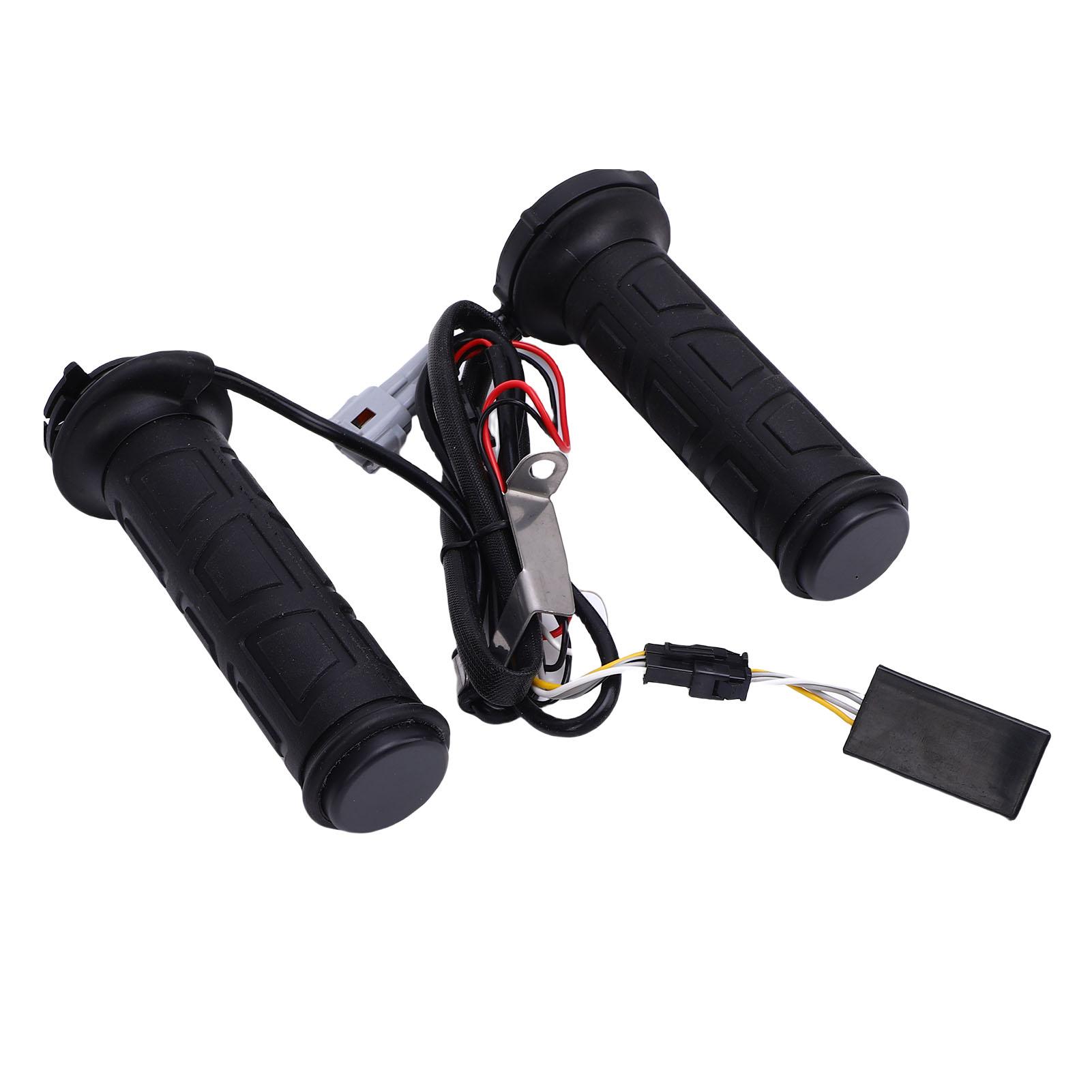 

Мотоциклетная электрическая ручка с подогревом на руль 7/8 дюйма, непромокаемая, нескользящая, текстурированная, электрическая ручка с подогревом для рук