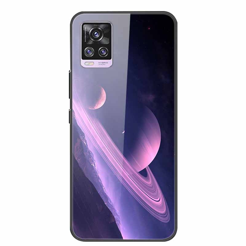 For Vivo V20 Pro Phone Case V 20 Pro Soft Bumper Tempered Glass Hard Back Covers Cases For Vivo V20 Pro Case 6.44" Coque Fundas