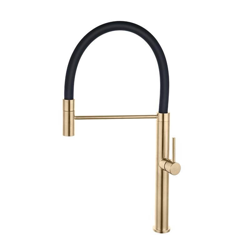 Kitchen Faucet Solid Brass Crane For Kitchen Deck Mounted Sink Mixer Foldable Nickel Brushed/Gold/Chrome/ORB/Black