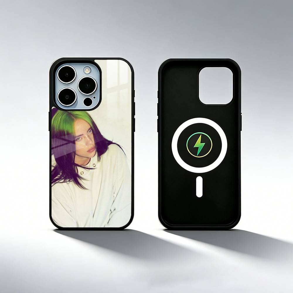 Sängerin B-Billie Eilish Handyhülle Für iPhone17,16,15,14,13,12,11 Plus,Pro Max Magnetisch Für Magsafe Kabelloses Laden
