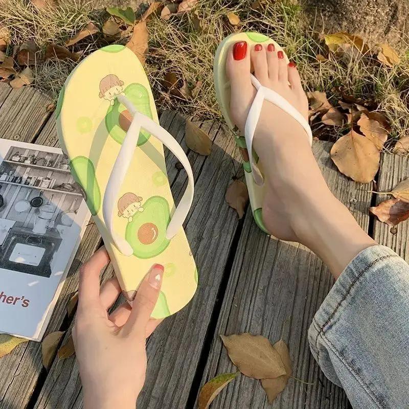 Shoes for Women Outside Sandals Flat Woman Slippers 2025 Trend Korea Style Unique Summer Slides Comfortable and Elegan Luxury 39