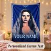 Arazzo Personalizzato su Misura, Stampa Lana Del Rey Testo con Nome Personalizzato Arte da Parete da Appendere per Camera da Letto