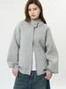 Louvre Spring Retro Stand Collar Zip Sweatshirt - Soft Loose Jacket for Women